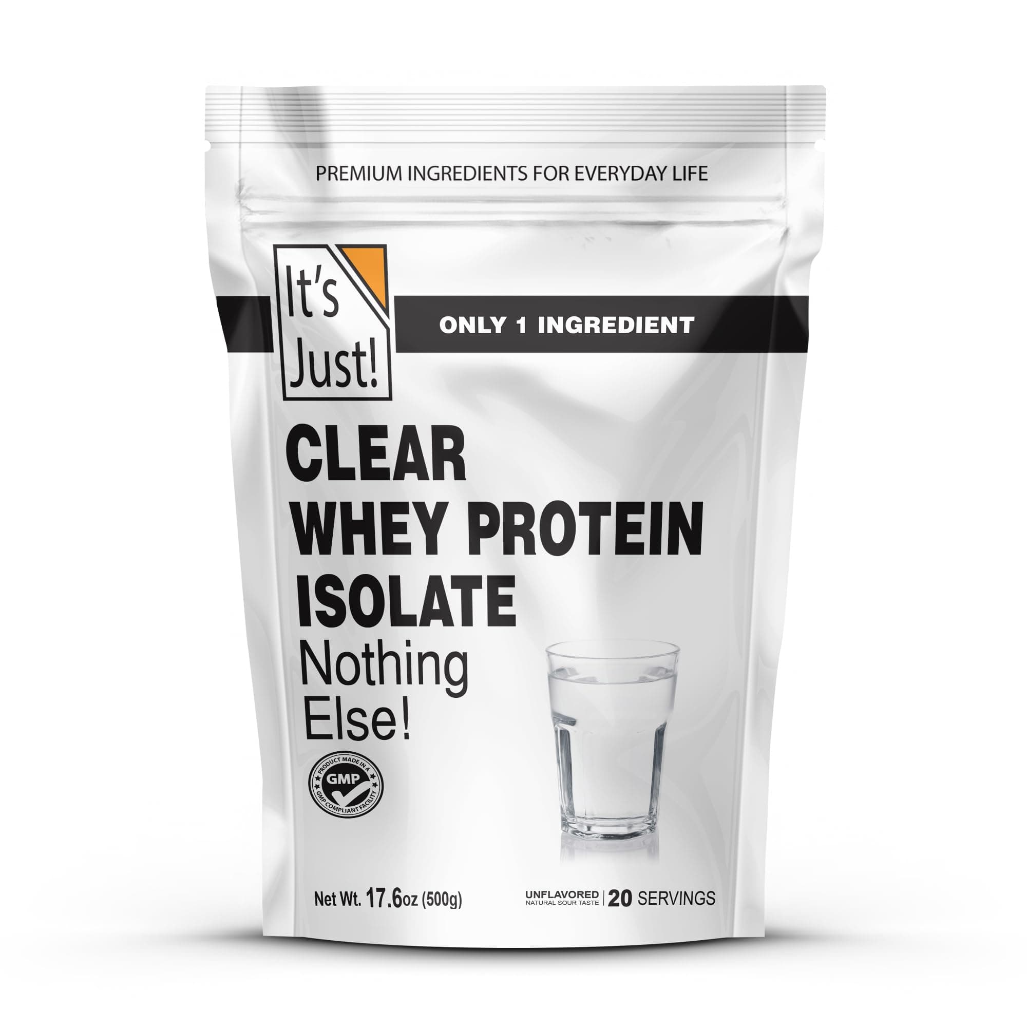 Clear Whey Isolate, WPI-90, Zero Carb Protein Powder, 20 Servings, No Added Flavors, Product of Denmark, Packaged in USA, Ultra Premium, 17.6oz (500g)