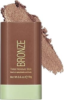 Cream Bronzer Stick,Contour Stick Facial Contouring Stick,Long Lasting Highlighter Waterproof Highlight Makeup,Buildable Shimmer Sparkle Face Bronzer Face Shaping,04 Beach Glow