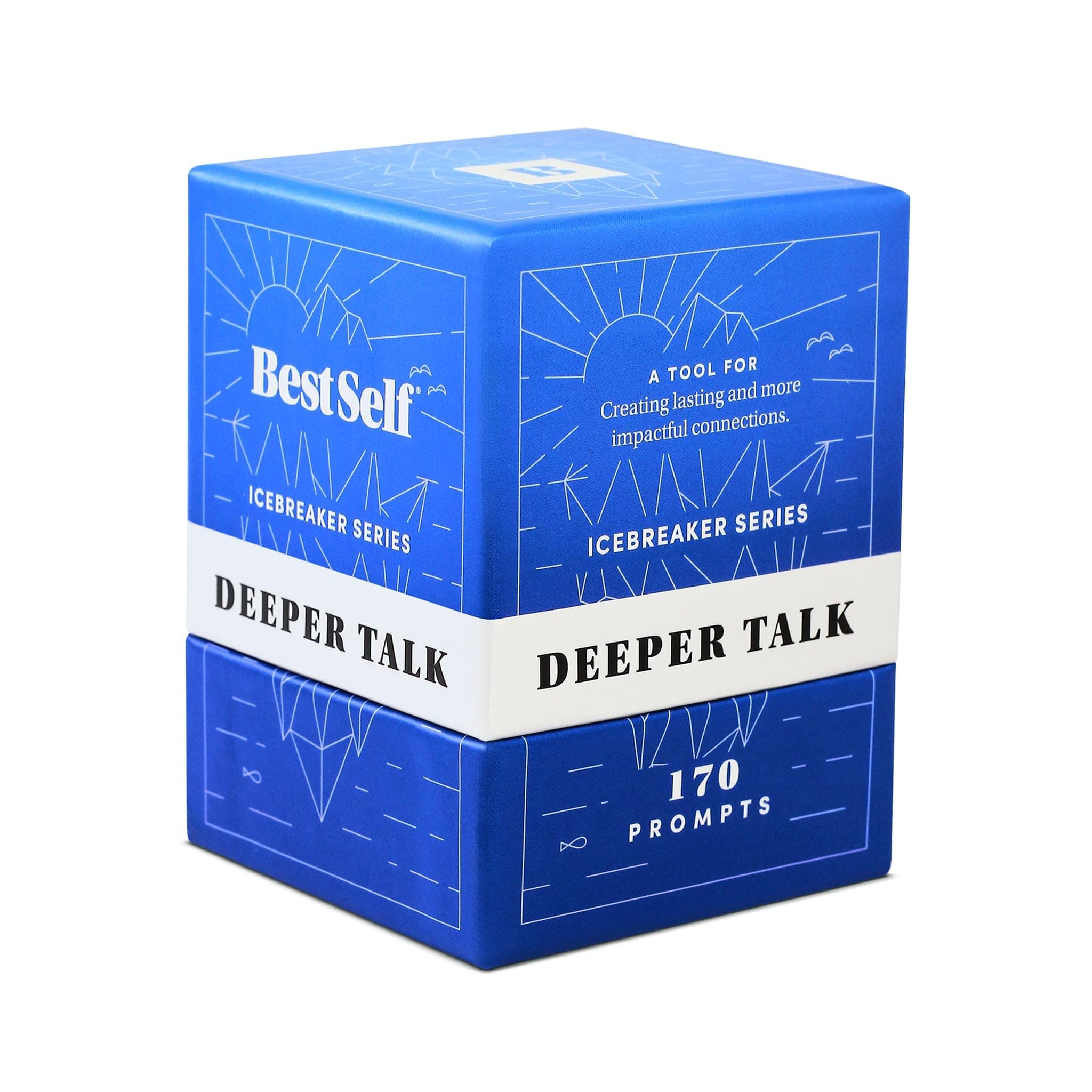 Conversation Starter Icebreaker Deeper Talk Deck by BestSelf ― Powerful Conversation Cards to Grow and Strengthen Relationships by Cultivating Open, Engaging and Meaningful Interactions ― 150 Prompts