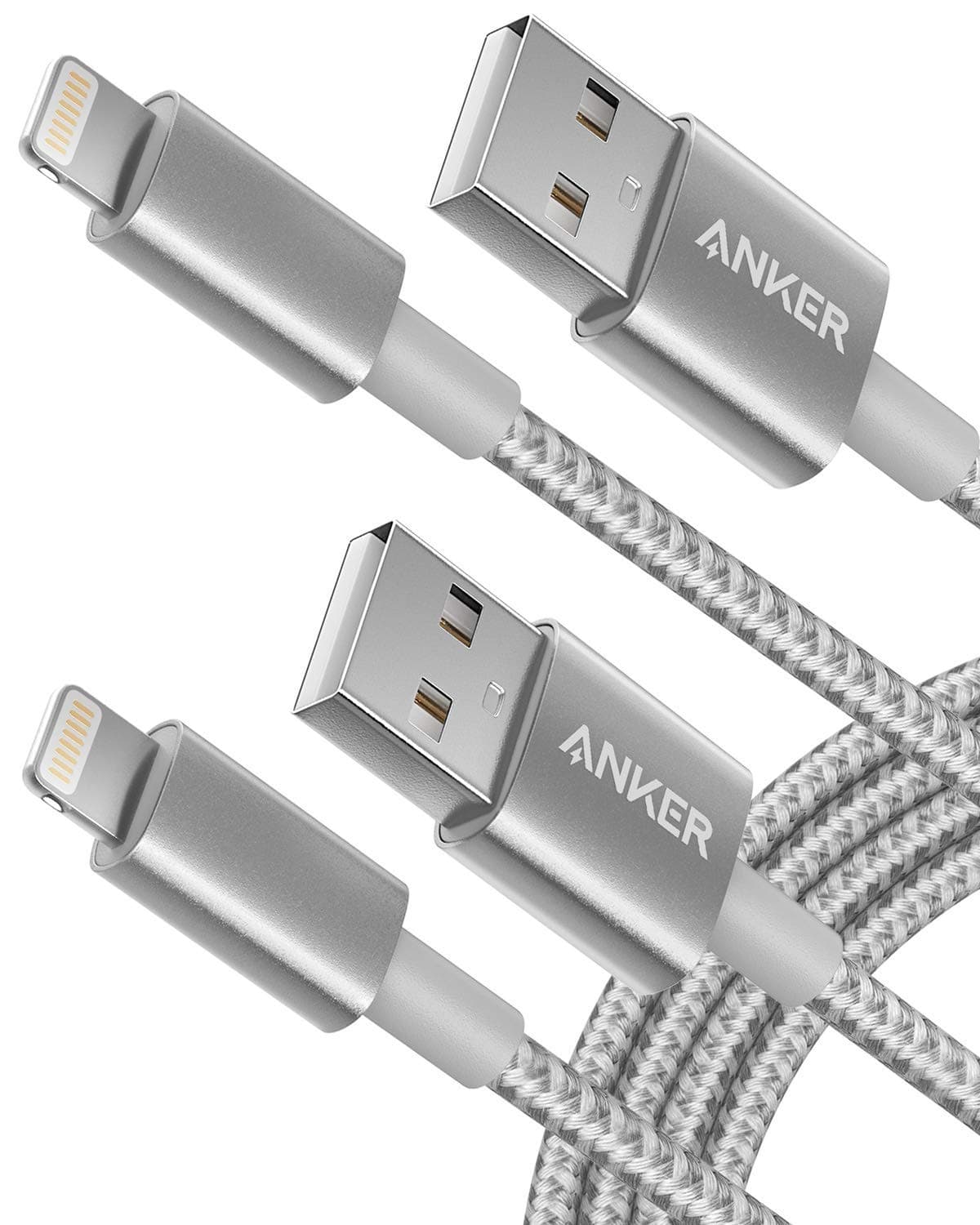 Anker Premium Double Braided Nylon Lightning Cable, Apple MFI Certified iPhone Charger, iPhone X/8/8 Plus/7/7 Plus/6/6 Plus/5s, iPad Pro Air 2, and More