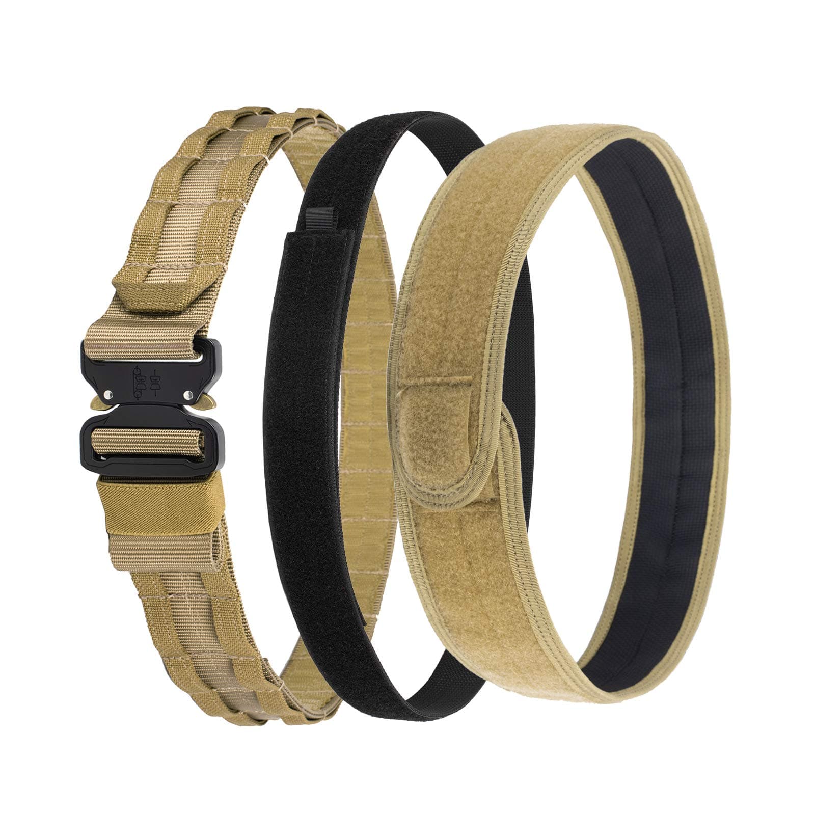 Tactical Belt, Quick Release 1.75" MOLLE Battle Belt with Inner Belt and Anti-Slip Pad- Heavy Duty Battle Belts