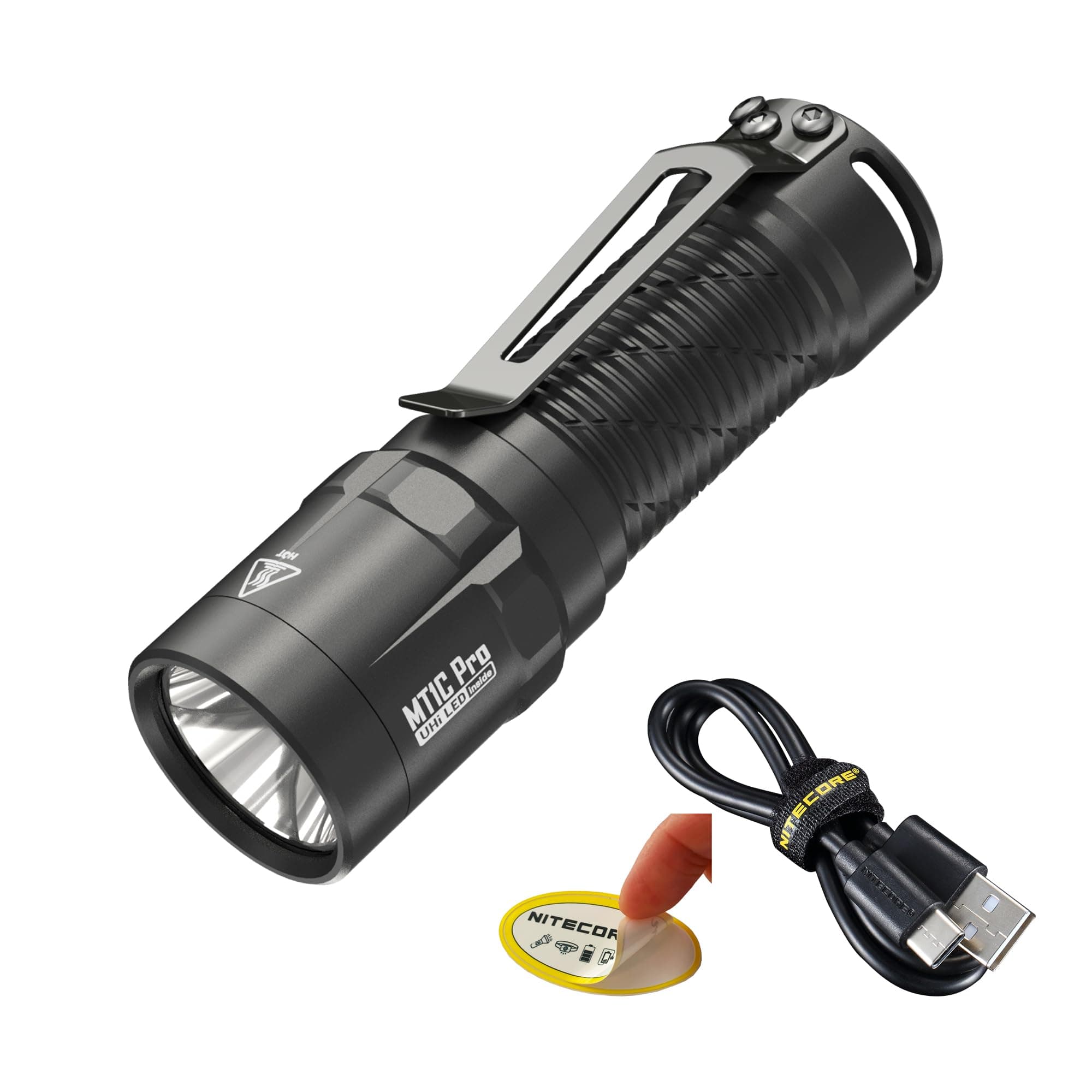 Nitecore MT1C Pro EDC Flashlight, 1000 Lumen USB-C Rechargeable Small Compact Bright Designed for Everyday Carry
