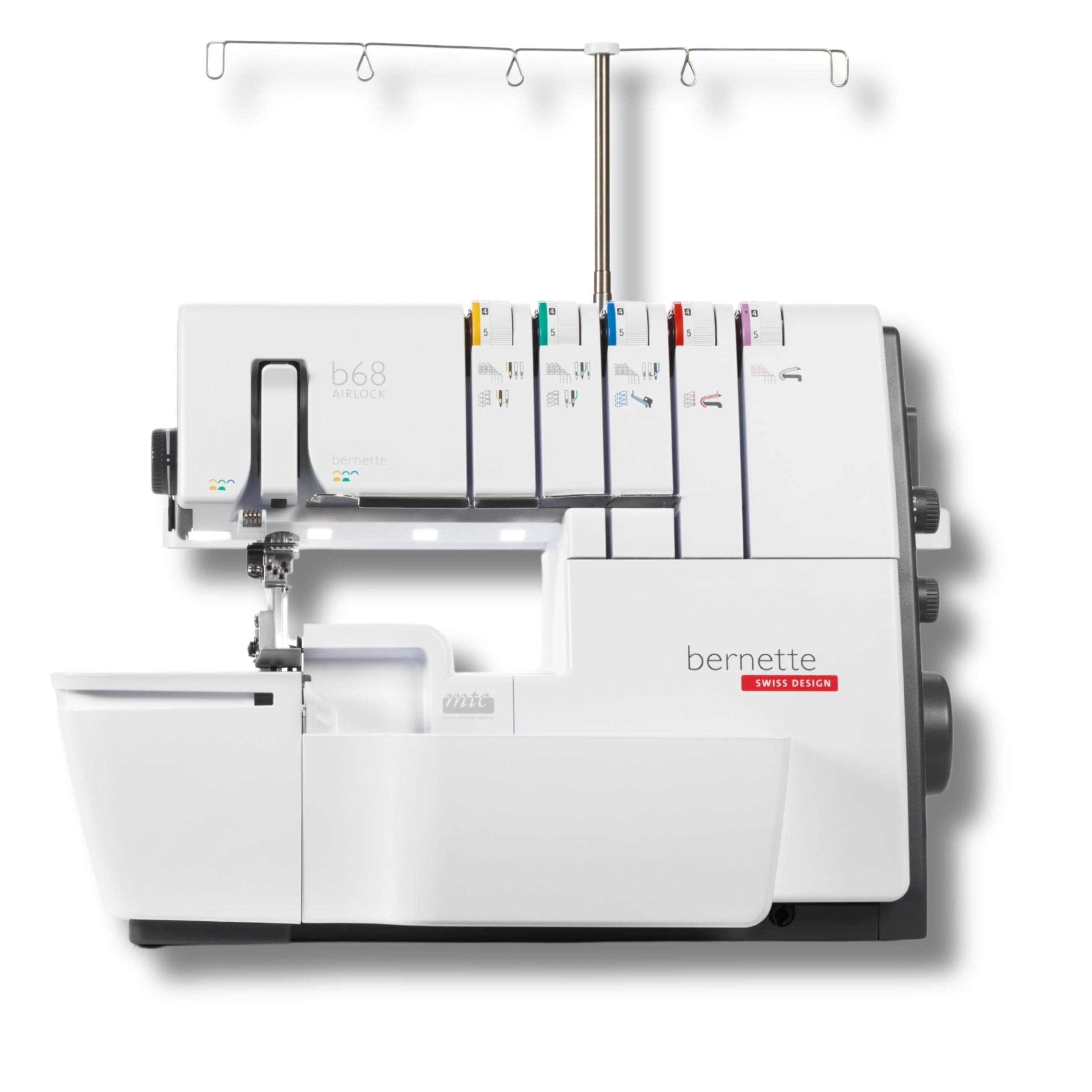 Bernette B68 Airlock Serger Easy air threading, Overlock/Coverstitch Combo machine