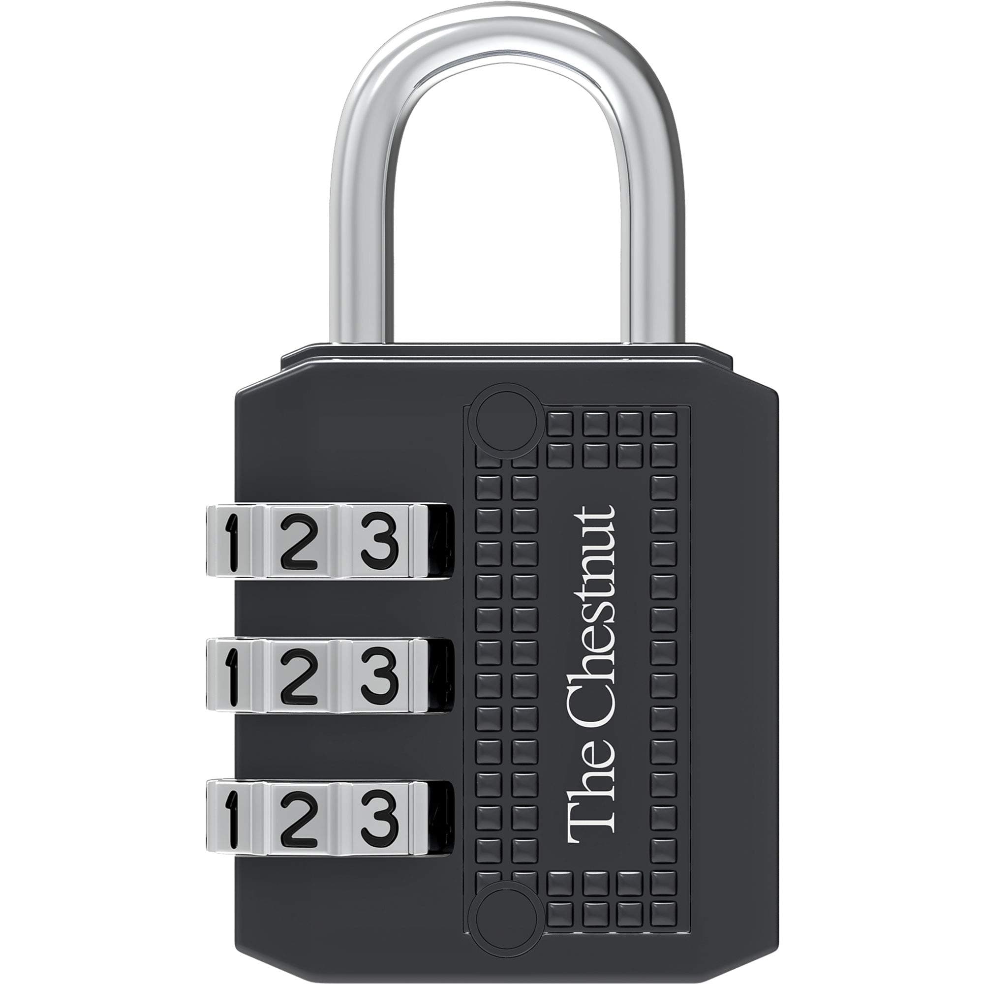 Padlock with 3 Digit Combination - Outdoor Weatherproof Combination Lock - Keyless Resettable Combo - for Luggage, Fence, Travel, Gate, Door, School, Gym, Sports, Toolbox, Case, Employee Lockers, Hasp