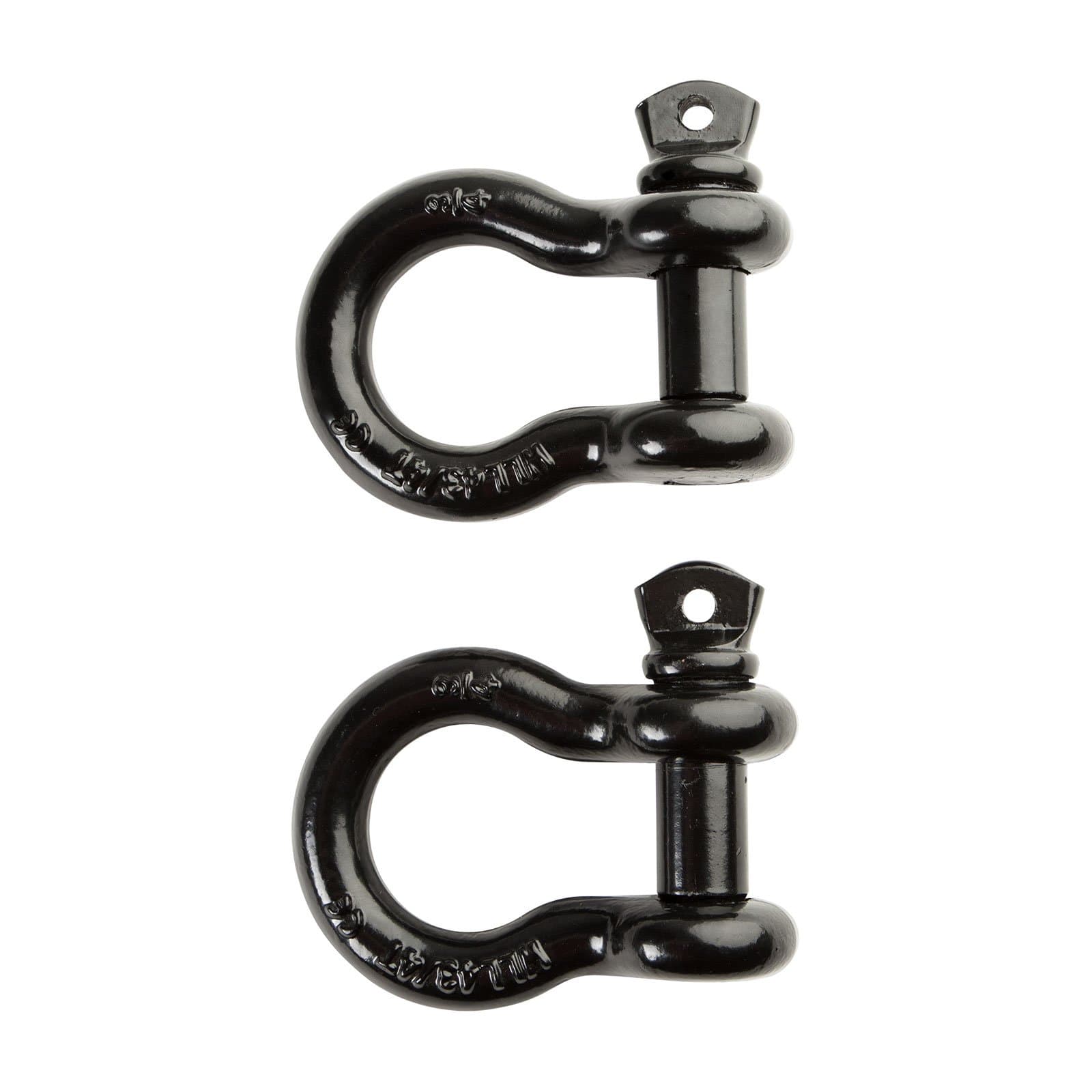 3/4 Inch D-Ring Shackle (2 Pack) with 4.75-Ton (9,500 lbs) Working Capacity - Heavy Duty 70 Grade Steel Truck Accessory for Tow Strap, Off Road Towing, and Winch