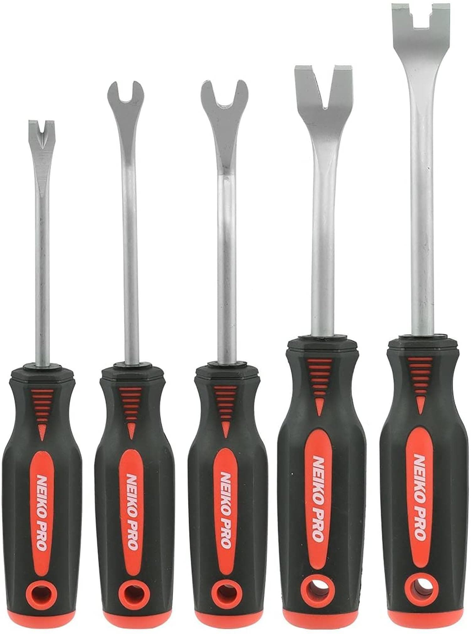 20596B Auto Trim Panel Upholstery Removal Tool Set, 5 Piece | Ergonomic Soft Grip Handles