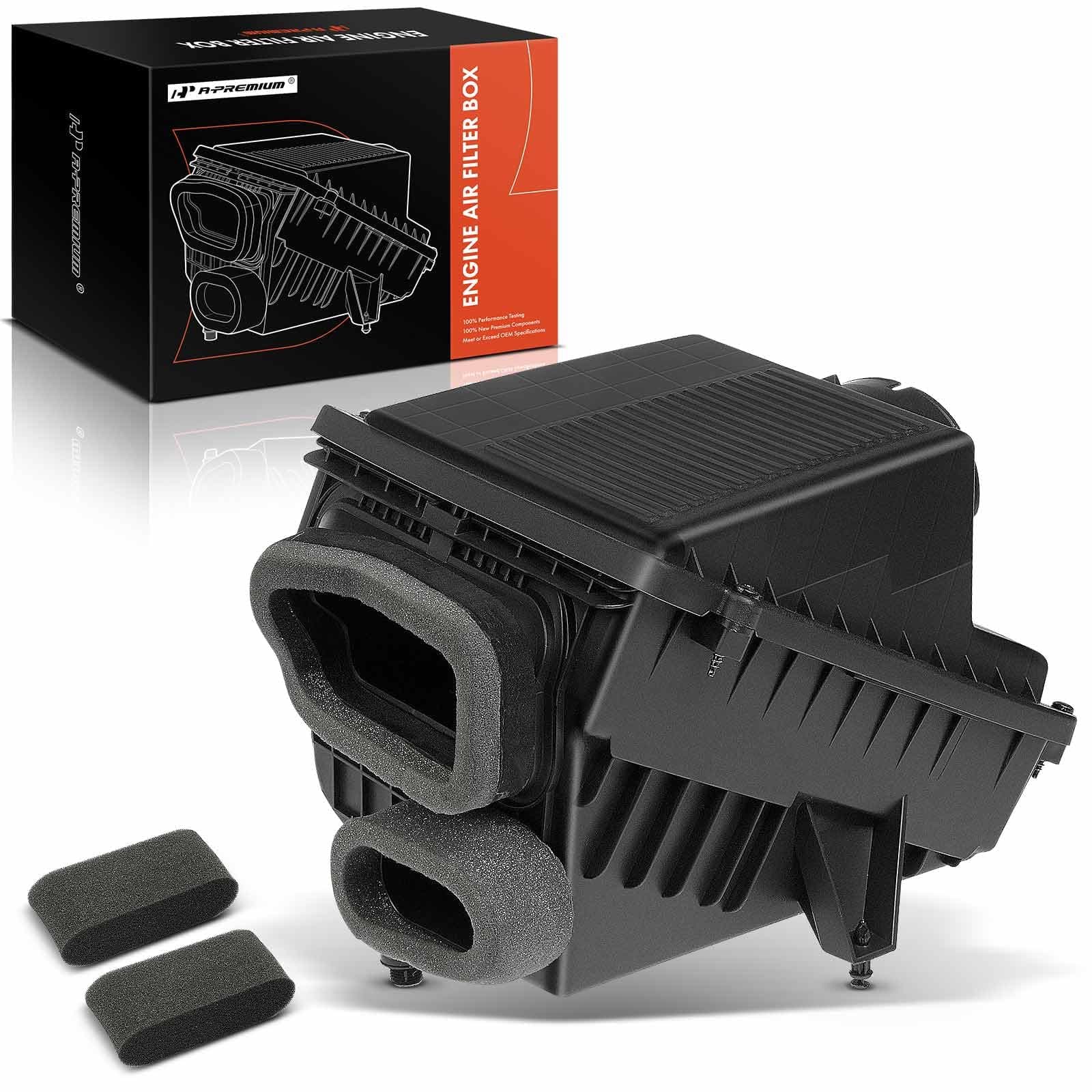 A-Premium Engine Air Filter Cleaner Box Housing Compatible with Cadillac, Chevrolet & GMC Vehicles - Escalade, Avalanche 1500, Silverado, Suburban, Sierra, Yukon & More - 1999-2002, Replace# 88894276