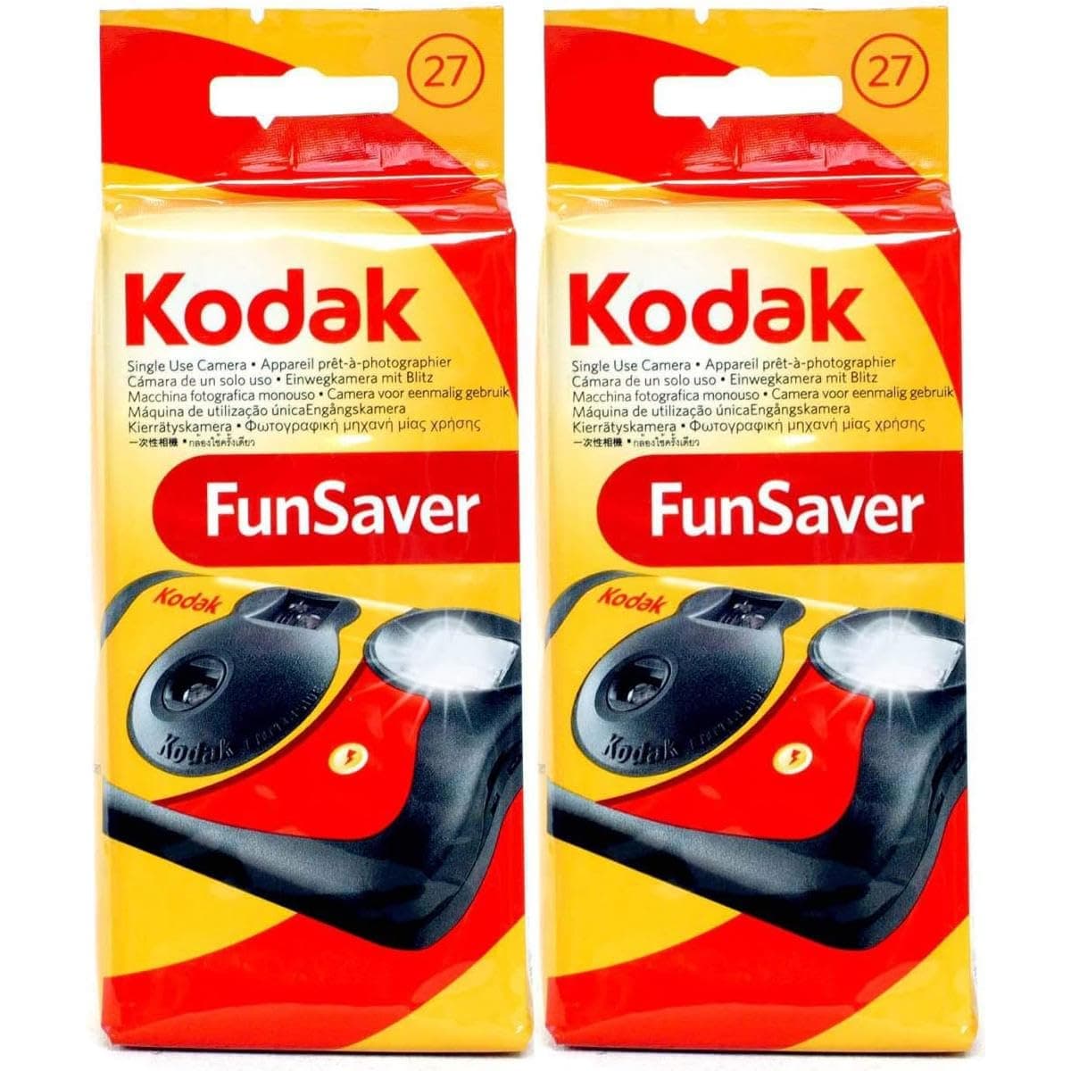 Kodak Funsaver One Time Use Film Camera (2-pack)