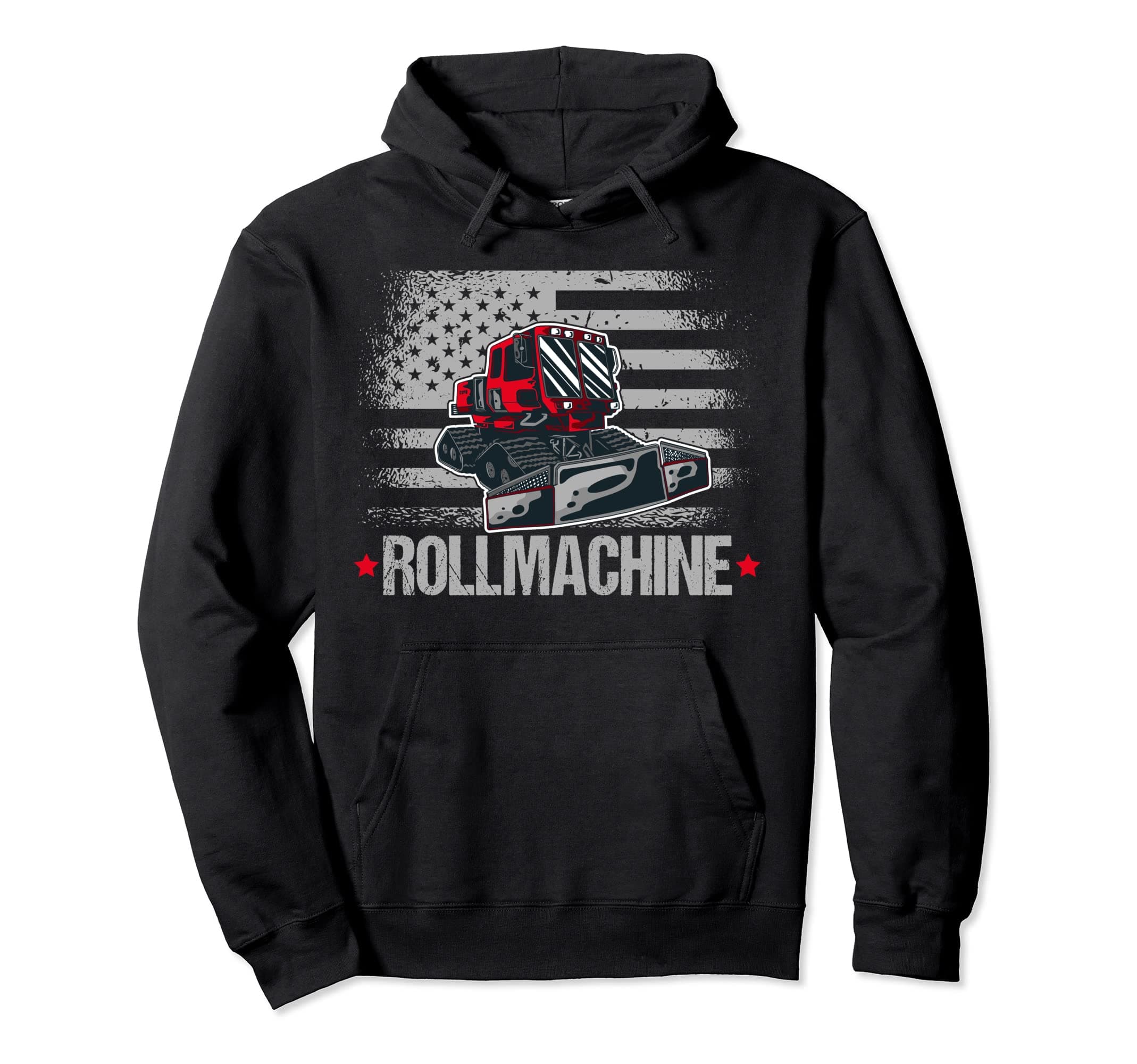 Pistenbully Winter Sport Rolling Machine Pullover Hoodie