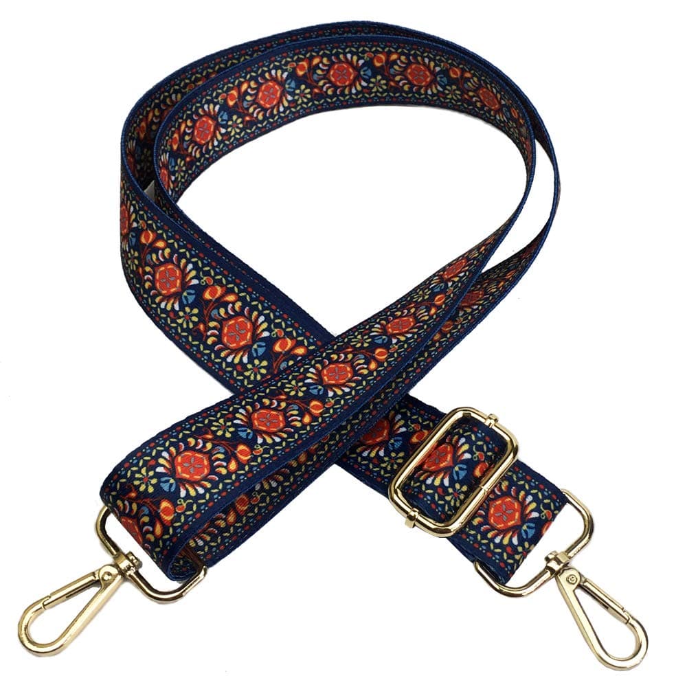 55" Adjustable Shoulder Bag Strap Replacement Cross Body Handbag Wallet Purse Guitar Style Ethnic Belt