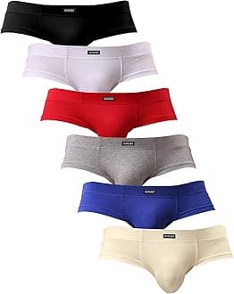 Men's Seamless Front Pouch Briefs Sexy Low Rise Men Cotton Underwear