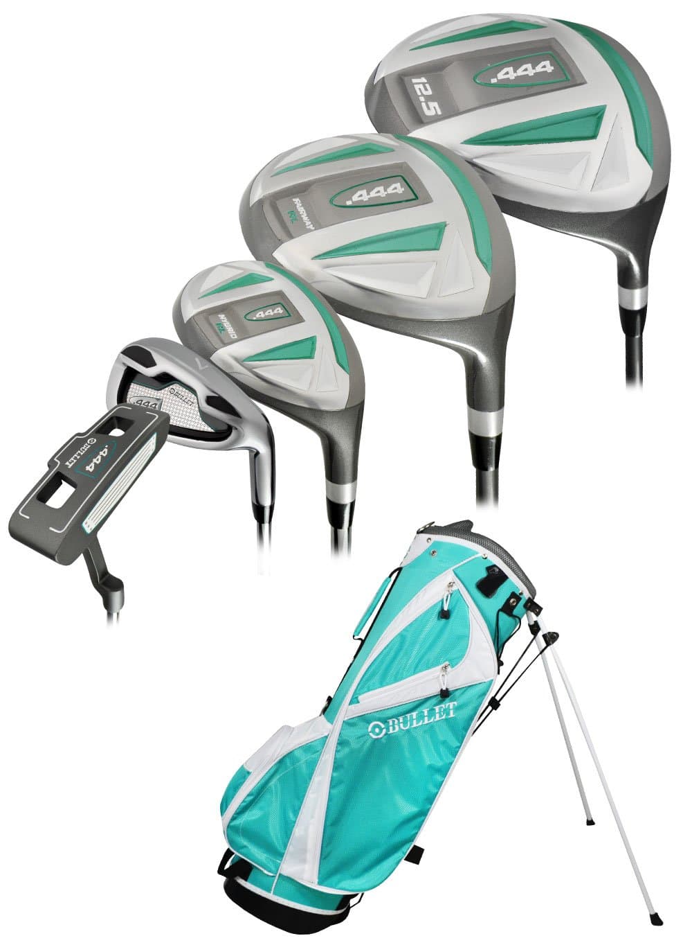Bullet Golf Women's .444 Complete Set with Bag, Emerald