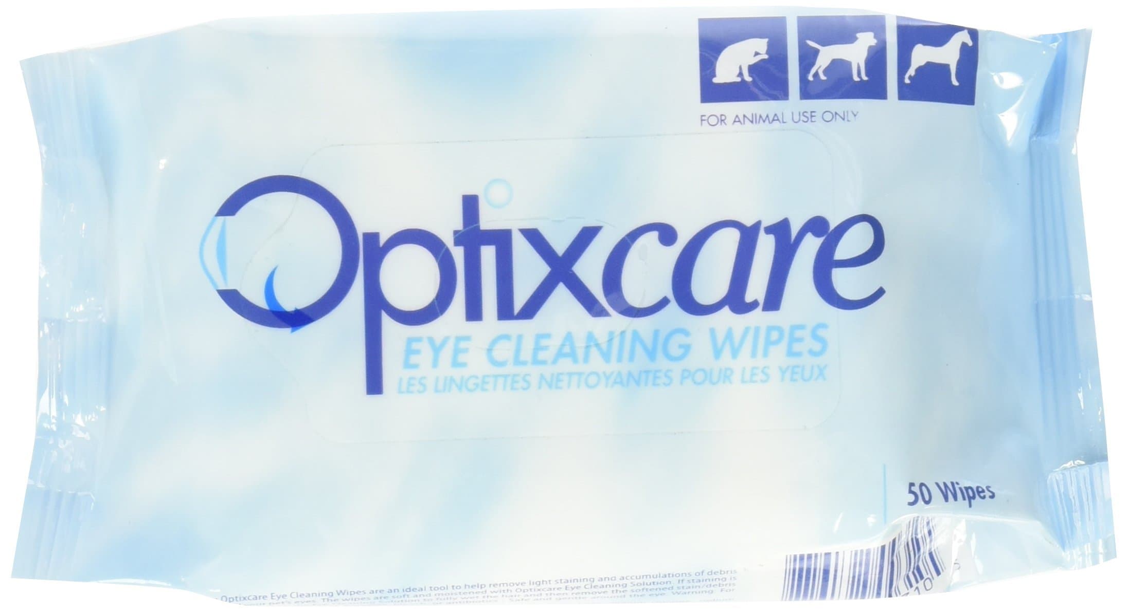 OptixCare Eye Cleaning Wipes, 50-Count