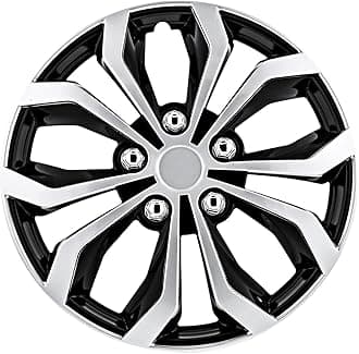 Automotive WH553-16S-BS Universal Fit Spyder Black/Silver Finish 16 Inch Wheel Covers - Set of 4