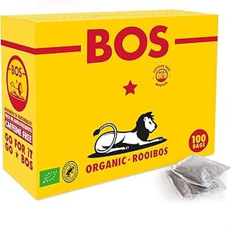 Organic Rooibos Carton, Pure Caffeine Free Rooibos Tea For Daily Enjoyment 250 g, 100 Teabags (Pack of 1)