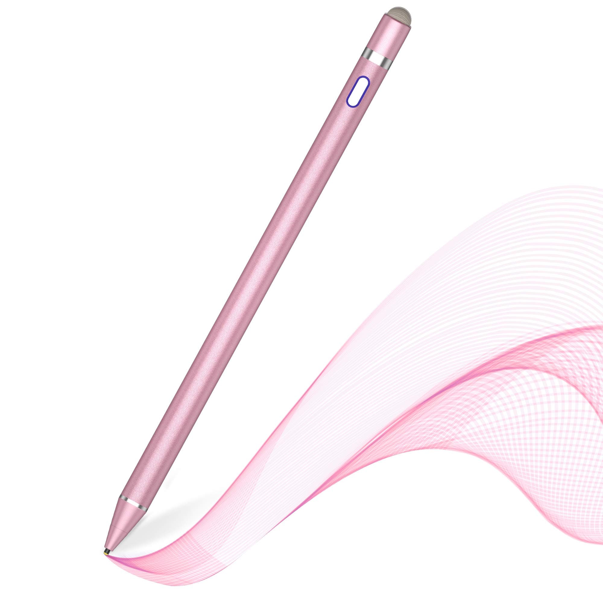 Active Stylus Pen for Touch Screens,Dual Pen Tips for iOS & Android Drawing & Writing,High Precise Digital Pencil for Apple iPhone 17/16/15/14/13, iPad Air/Pro/Mini,Phone/Tablet/Sam-sung/Kin-dle- Pink