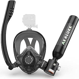 Mini Scuba Tank, 5-10 Minutes Usage Time Scuba Tank Kit, DOT/CE-EN250 Certification Dive Tank, 0.5L Portable Scuba Tank, 3000 Psi Max Pressure, Aluminum Diving Tanks