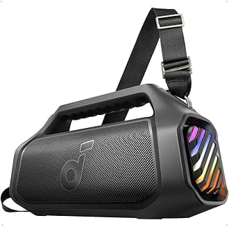 Soundcore Boom 2 Plus Portable Speaker By Anker, 140W, 2+2 Channel, BassUp 2.0, 20H Playtime, Fast Charge, IPX7 Waterproof, RGB Lights, Power Bank, Bluetooth 5.3, Outdoor Speakers, Camping, Beach