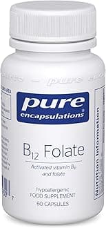 Activated Vitamin B12 and Folate - Tiredness & Fatigue Supplement - 60 Capsules