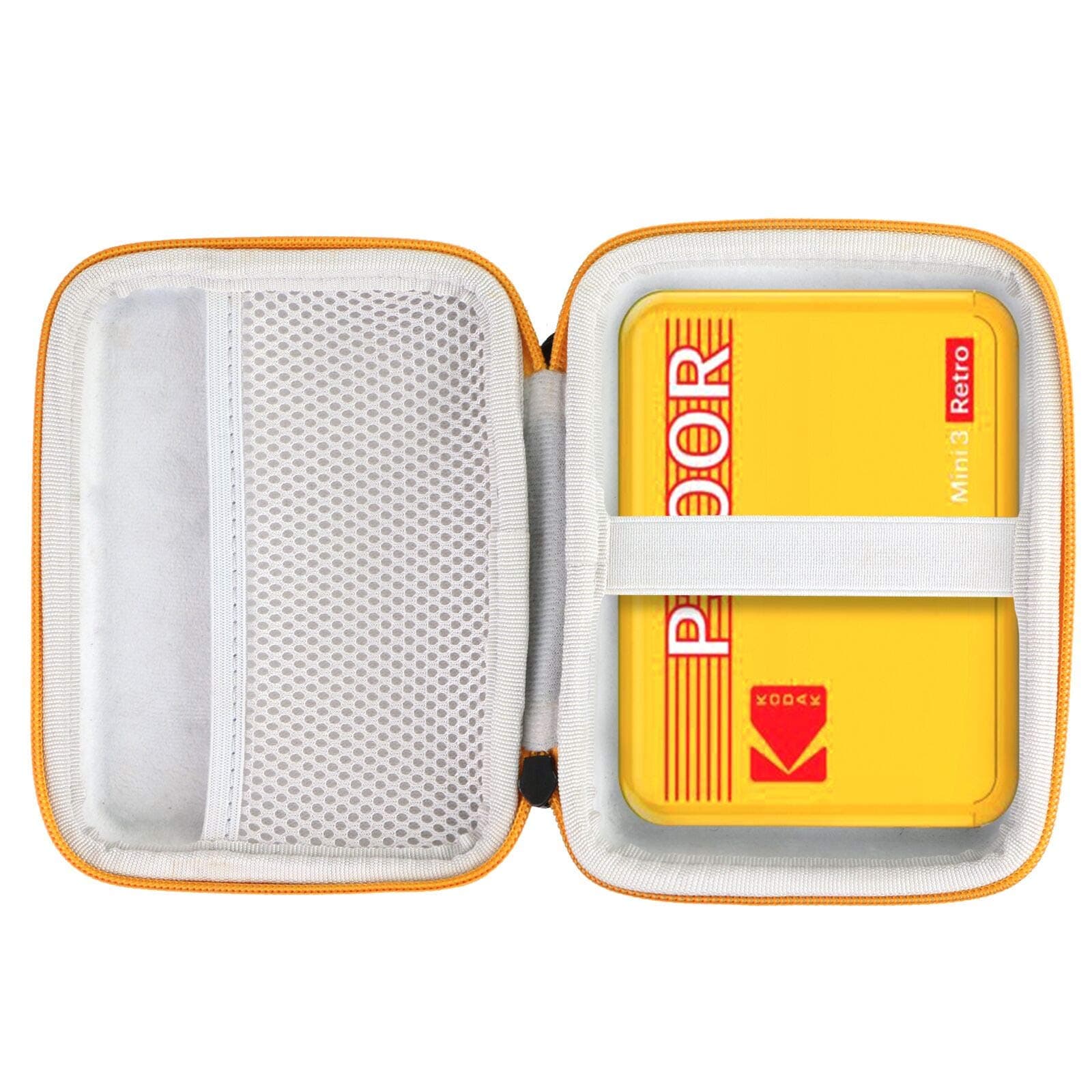 khanka Hard Travel Case replacement for Compatible with Kodak Mini 3 Retro/Kodak All-New Mini Shot 3 Square Instant Printer & Camera(Yellow Zipper)…
