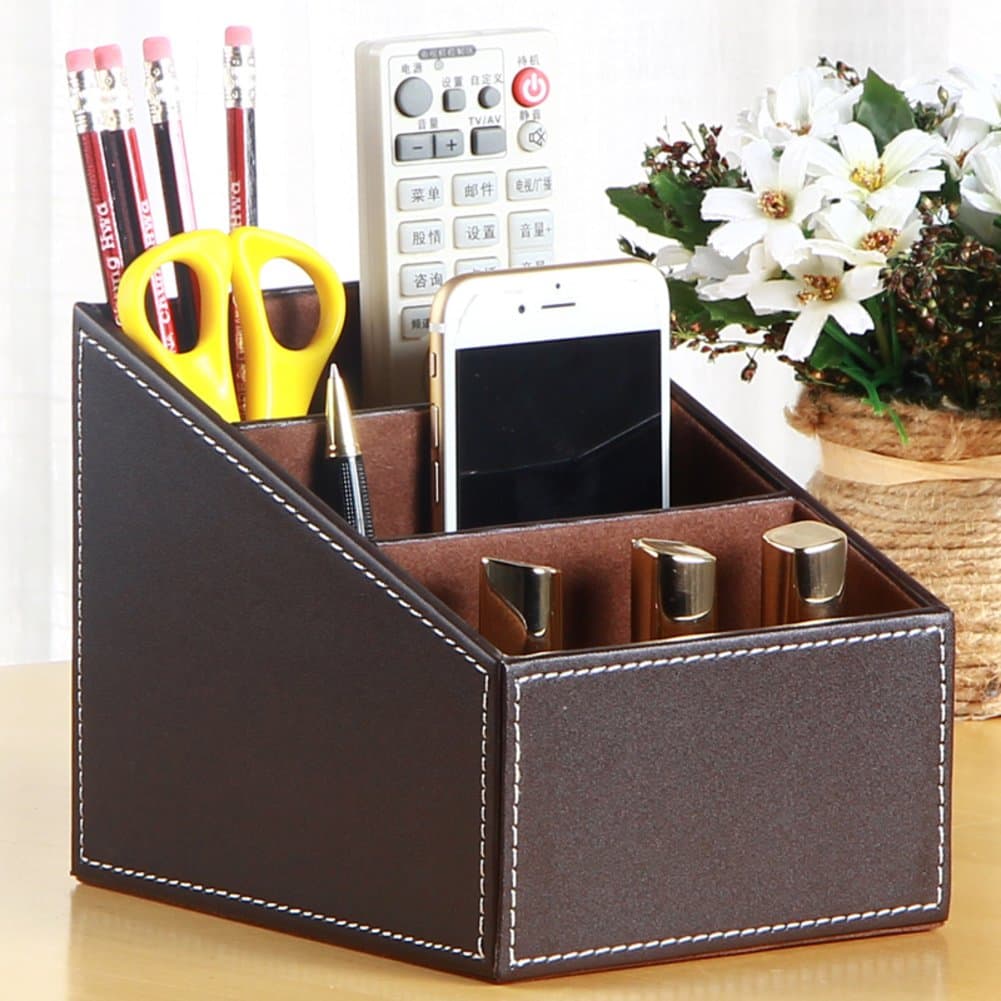 Makeup organizers Table tv remote control storage box Cosmetic storage box-J