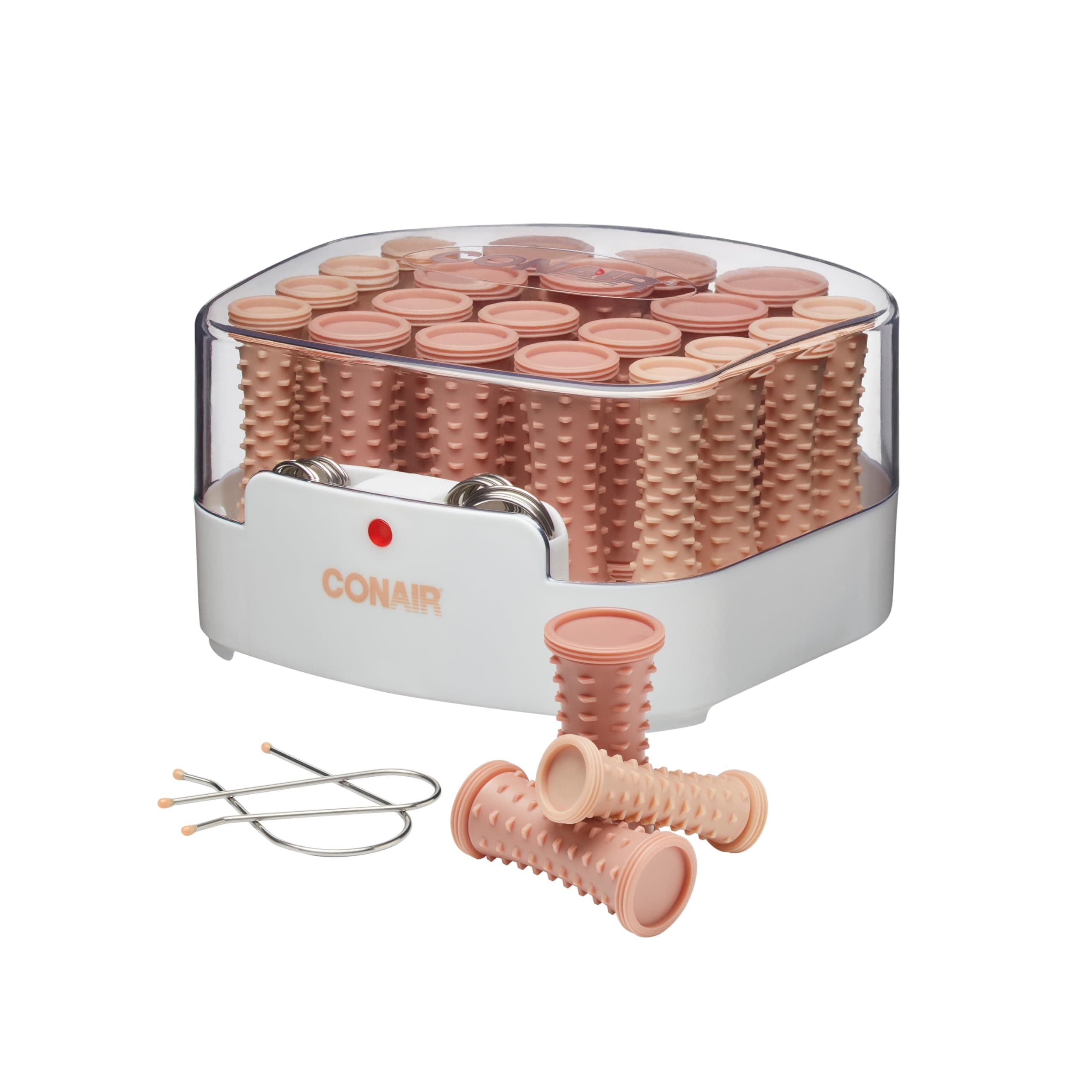 Double Ceramic Hot Rollers for Long, Medium, and All Hair - Hair Curler - Hair Roller Clips Included - 1/2 inch, 3/4 inch, and 1 inch Rollers