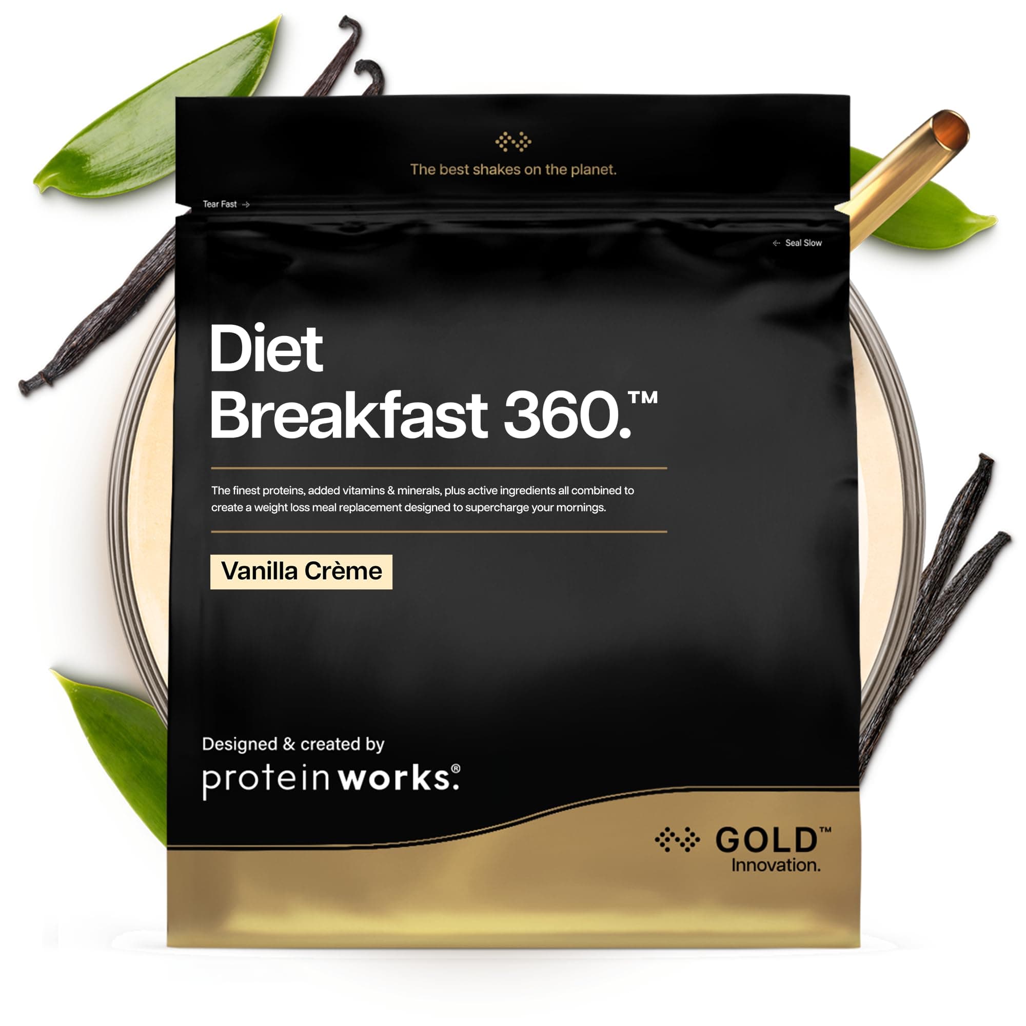 Protein Works - Ultimate Diet Breakfast Shake | Low Calorie Breakfast Shake | Low Sugar High Protein Breakfast | 18 Servings | Vanilla Creme | 1kg
