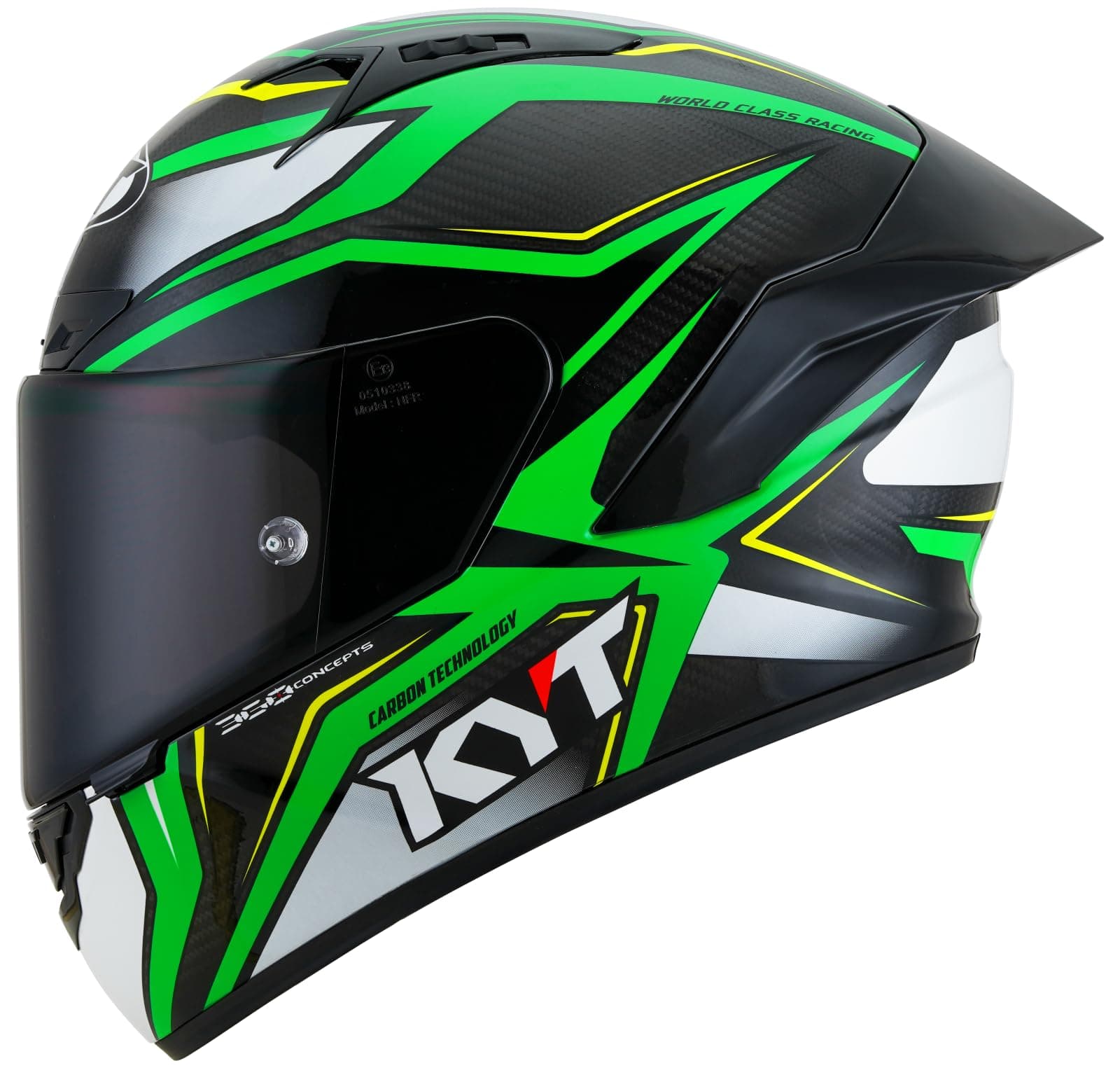 KYT NZ-Race Carbon Racing Helmet Clear Visor Full Face ECE 22.05 & DOT FMVSS 218 Approved Carbon Fiber Motorcycle Helmet