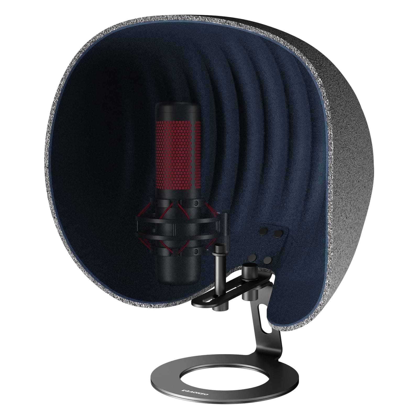 Isolation Shield,Aokeo Professional Microphone Shield,Foldable Adjustable Mic Filter,For Any Condenser Microphone Recording Equipment Studio