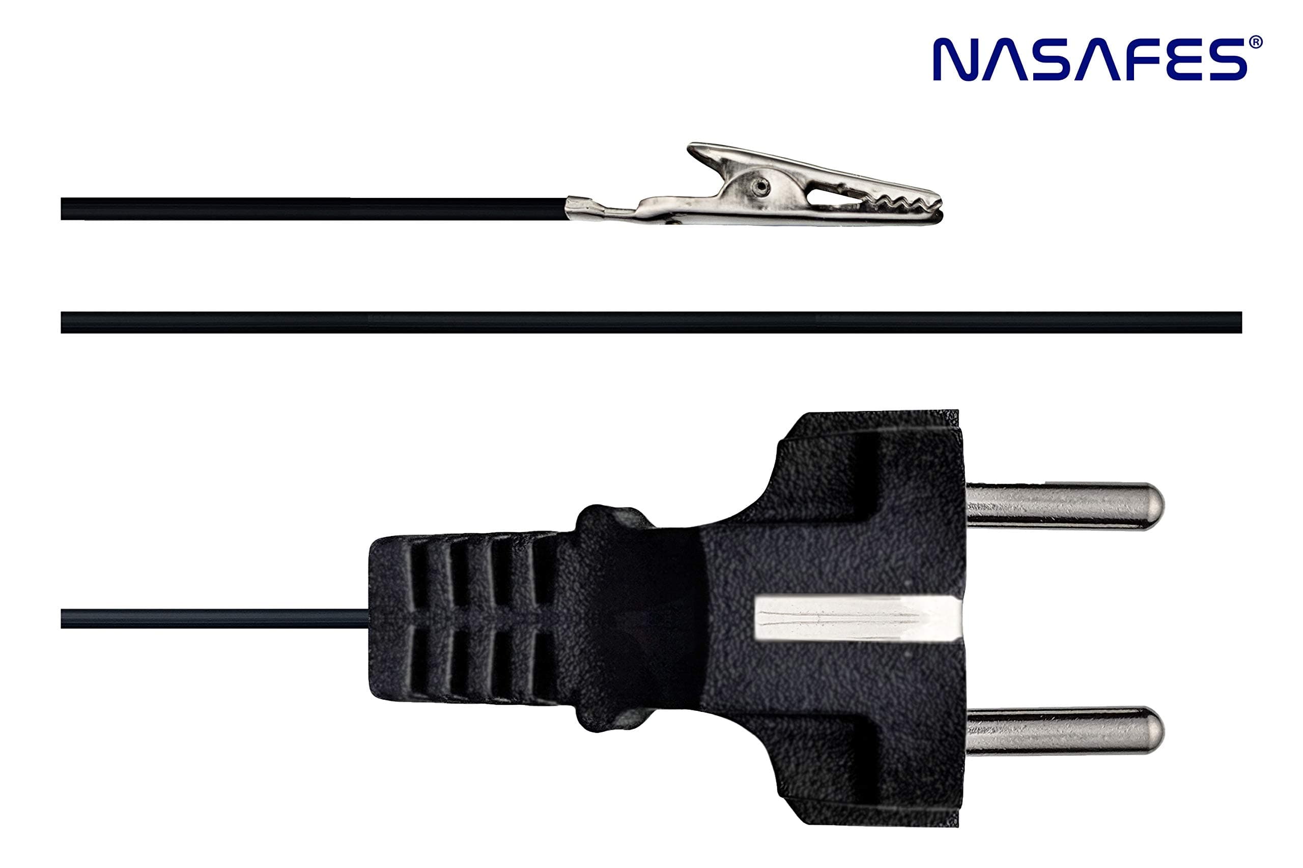 Grounding Cord, Ground Cable, Grounding Wire, Ground Wire, Grounding Strap, Ground Strap, Grounding Cable, Anti Static, Grounding Plug Schuko Plug With Alligator Clip - 16.4 Ft