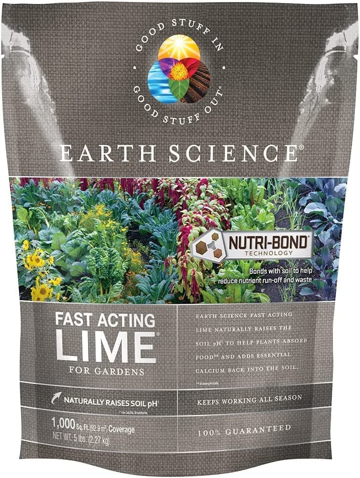 - Earth Science Fast Acting Lime Granules—5lb— Instantly Raise pH of Soil & Reduce Nutrient Runoff for Improved Growth & Color - Long Lasting Lawn Care with Calcium