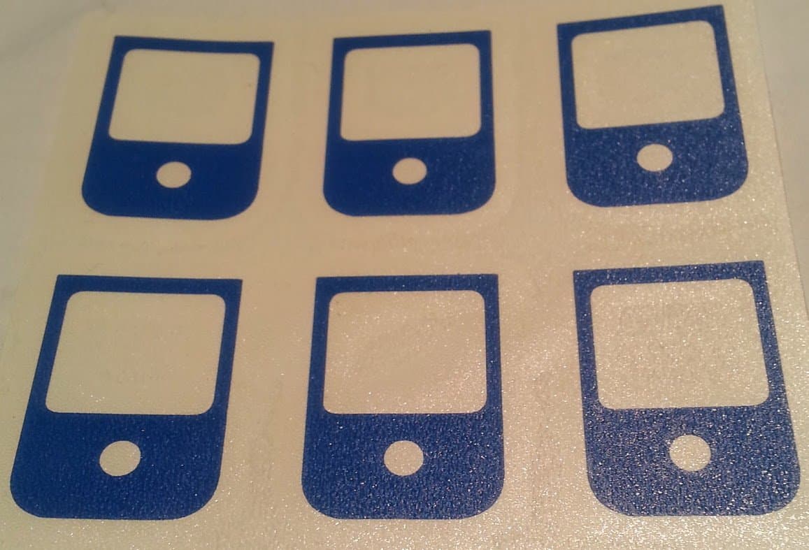 King Glock Magazine Base Plate Decal Blue