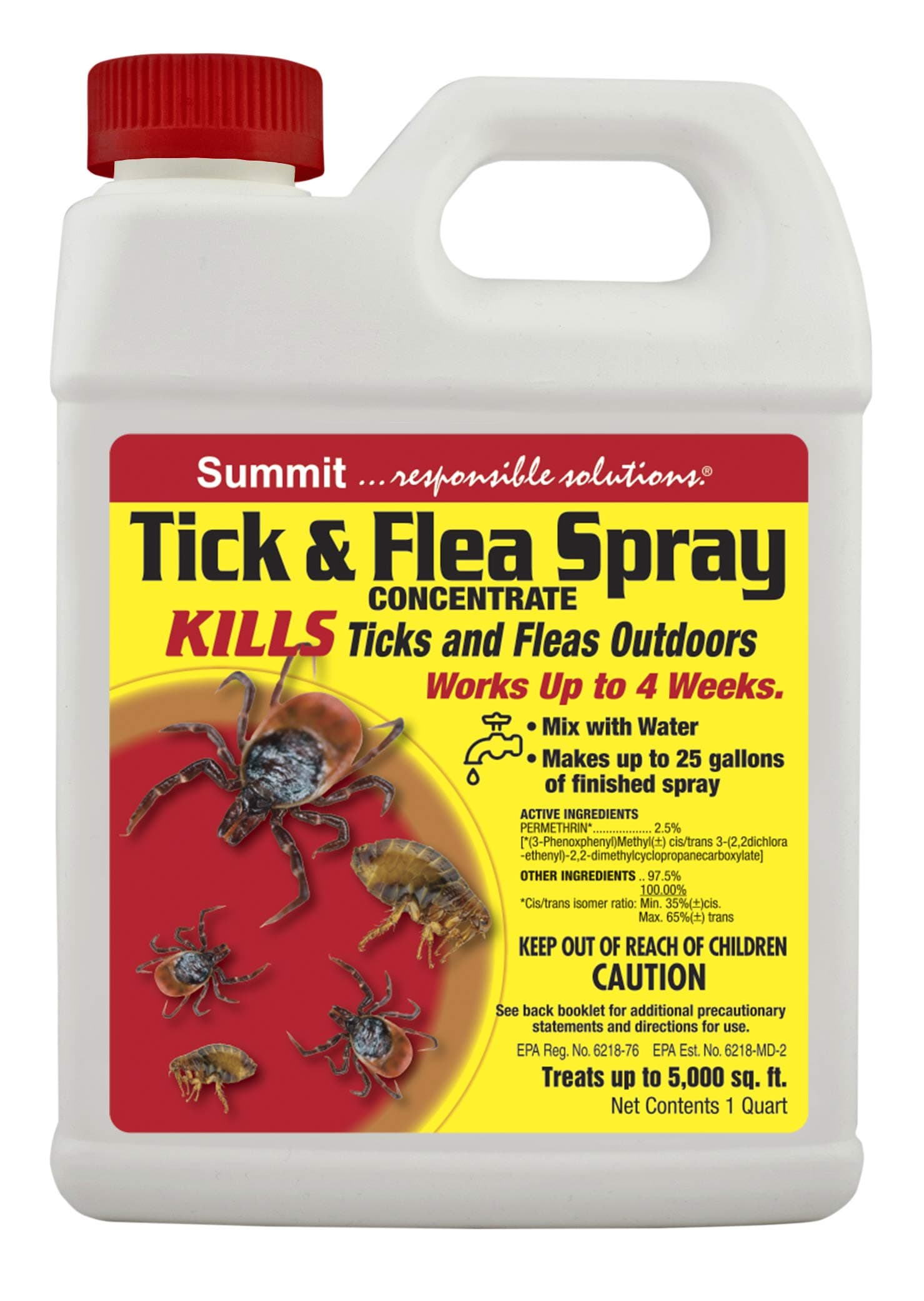 Summit...reponsible Solutions. TICK & FLEA Spray - Concentrate - Quart, Natural