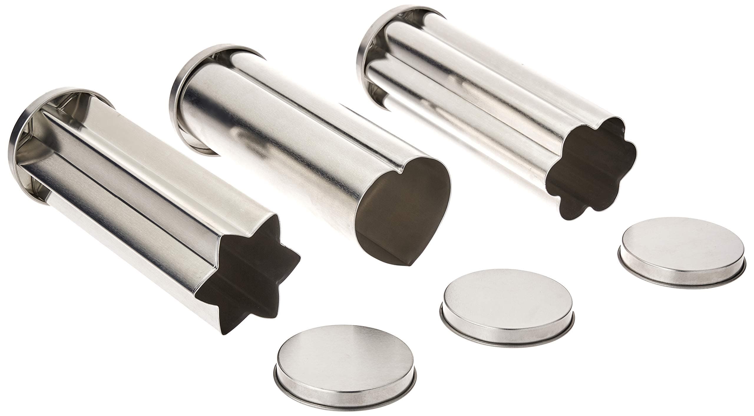 Fox Run Canape Bread Mold (Set of 3), One Size, Tin, 8.625 x 3.125 x 0 inches