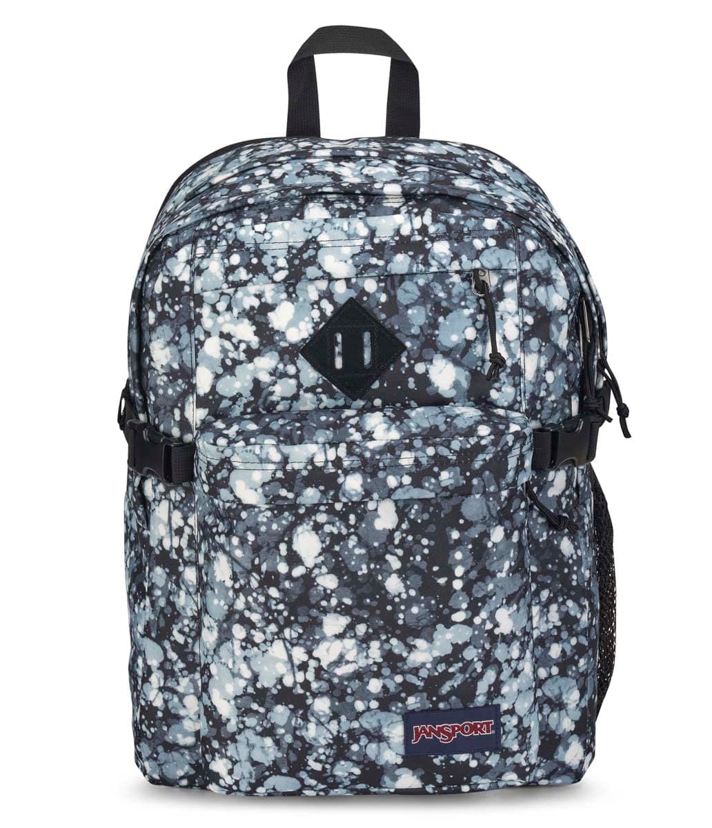 JanSport Main Campus Backpack - Travel or Work backpack w 15-Inch Laptop Sleeve and Dual Water Bottle Pockets, Batik Dots