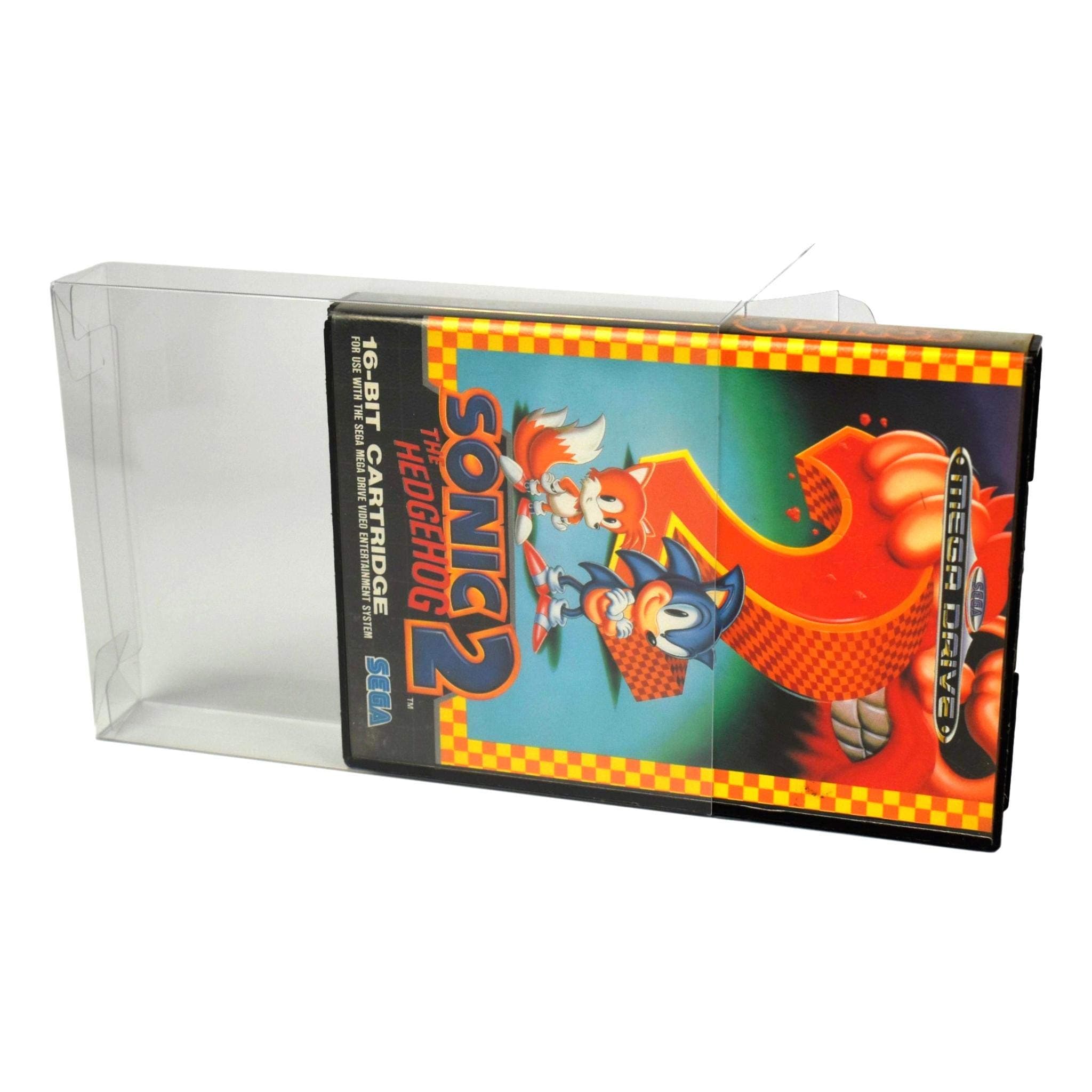 GP15 Game Box Protector 0.4mm PET Plastic Display Case For Sega Megadrive/Master System (Pack of 10)