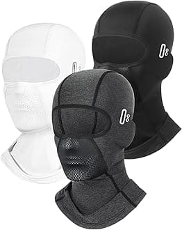 Balaclava Face Mask with Glasses Holes for Men Women Summer Cooling Shiesty Mask Sun UV Protection for Motorcycle Work Ski