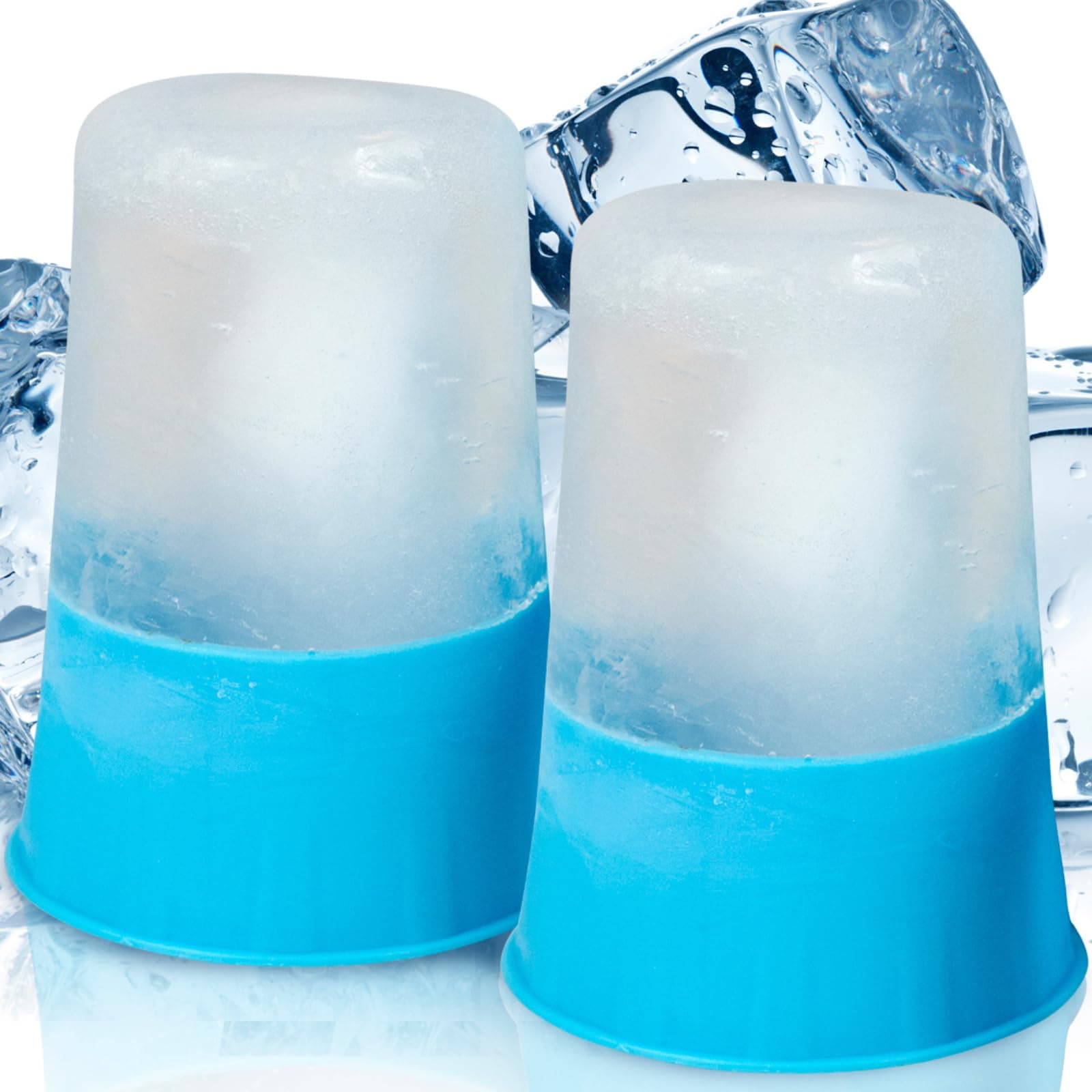 Arctic Flex Ice Cup Massage Tool - Cold Therapy Ice Roller - Small, Reusable and Freezable - for Men, Women, Pain, Inflammation, Sprains, Strains - for Muscle Spasms, Weakness and Stiffness (Two Pack)