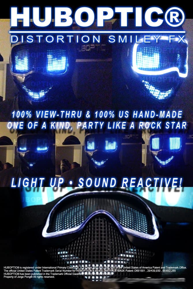 Smile Mask Smiley Robot Mask - LED Mask