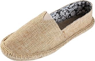 Alexis Leroy Women's Flat Espadrilles Canvas Shoes Slip on Espadrilles