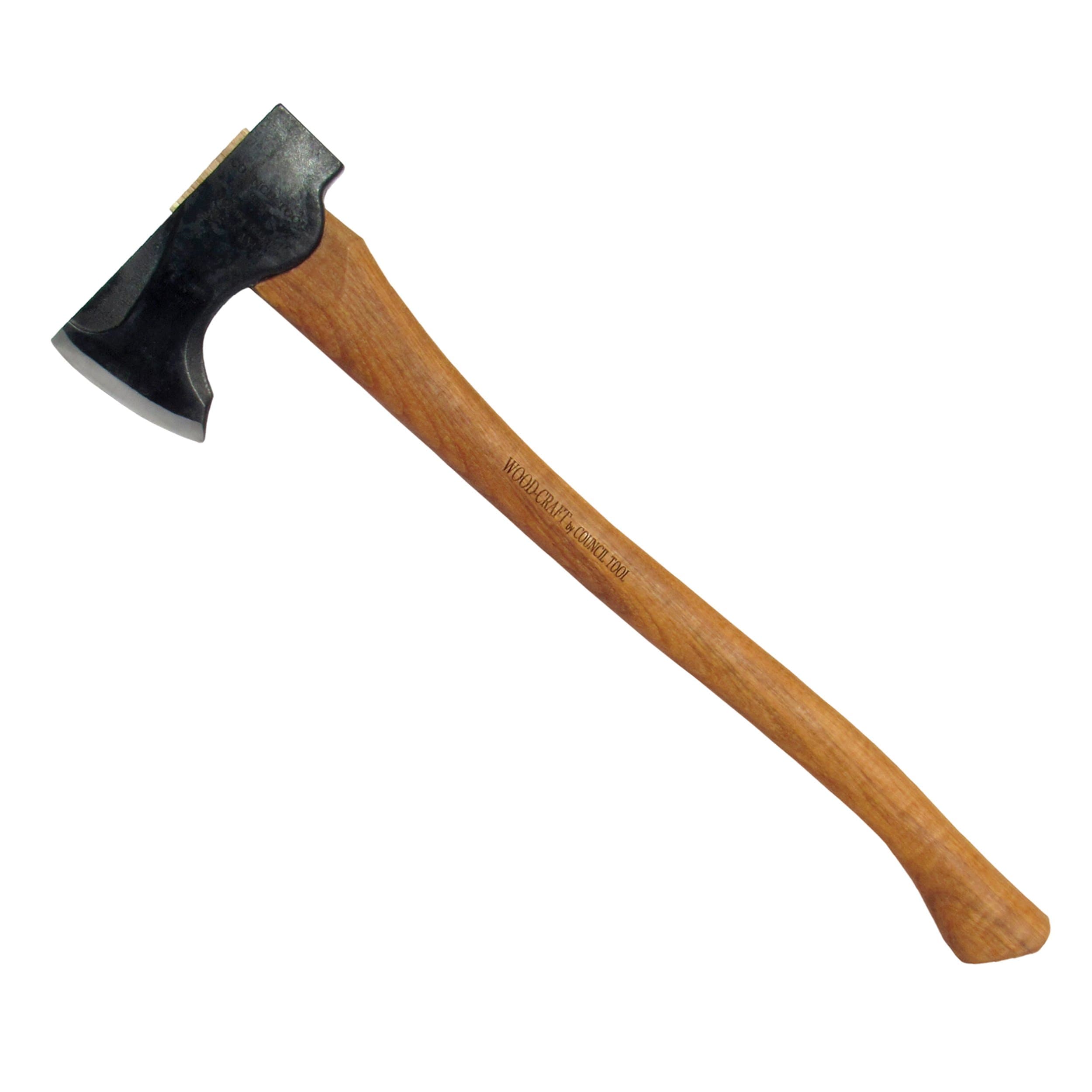 Council Tool2# WOOD-CRAFT Pack Axe w/24" Hickory Handle w/Leather Mask