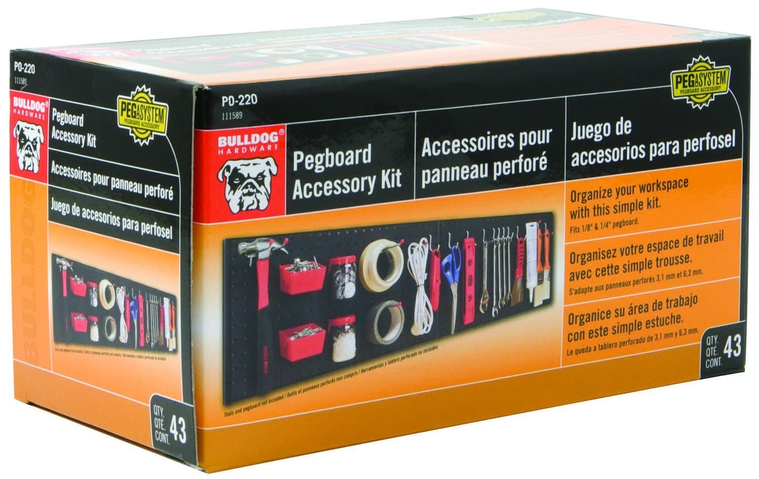 The Bulldog Hardware 11589 Peg Hook Accessory Kit