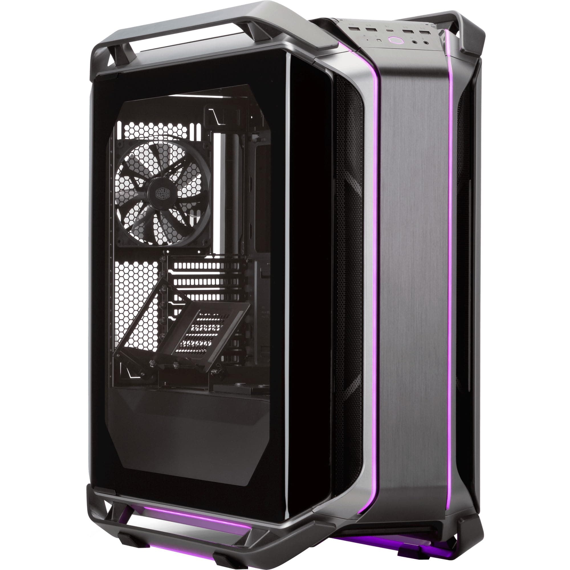 Cosmos C700M E-ATX Full-Tower, Curved Tempered Glass Panel, Riser Cable, Flexible Interior Layout, Diverse Liquid Cooling, Type-C, Customizable ARGB (MCC-C700M-MG5N-S00)
