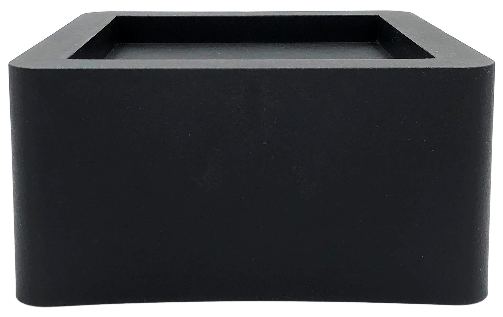 3 Inch Bed Risers - Fits Huge 5.5 Inch Bed or Furniture Post, Creates an Additional 3 Inches of Height or Storage! Heavy-Duty Table, Chair, Desk or Sofa Riser (4, 3 Inch Black)