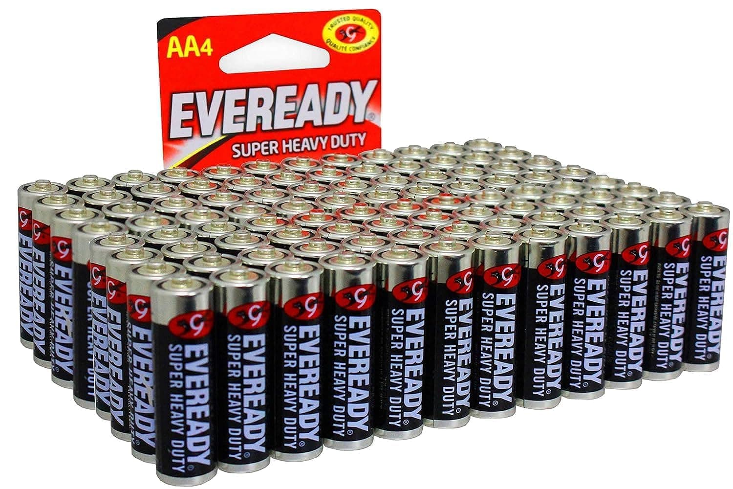 Eveready Super Heavy Duty Batteries, AA (96 - Pack)