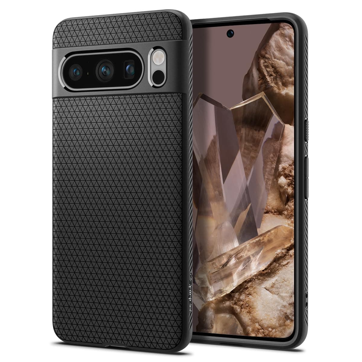 Spigen Liquid Air for Google Pixel 8 Pro Case, Pixel 8 Pro Back Cover (2023) - TPU｜Matte Black