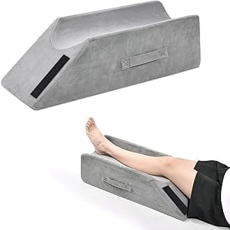TANYOO Velvet Leg Pillows for Knee Ankle Surgery Recovery Leg Elevation Pillow for Broken Foot Good for Knee Pain Relief Medium Size for Children and Short Persons