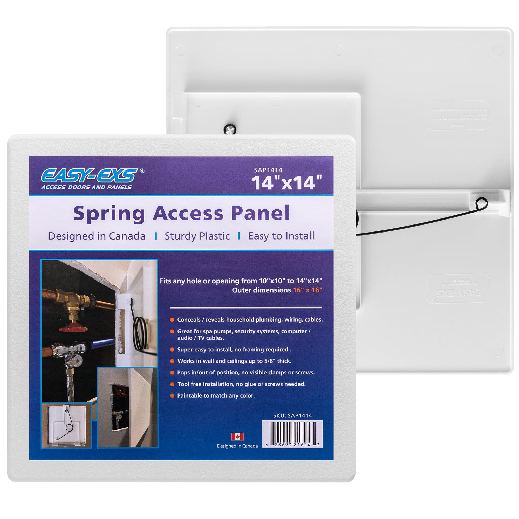 Access panels Spring-Fit 14"x14" (external 16"x16") square