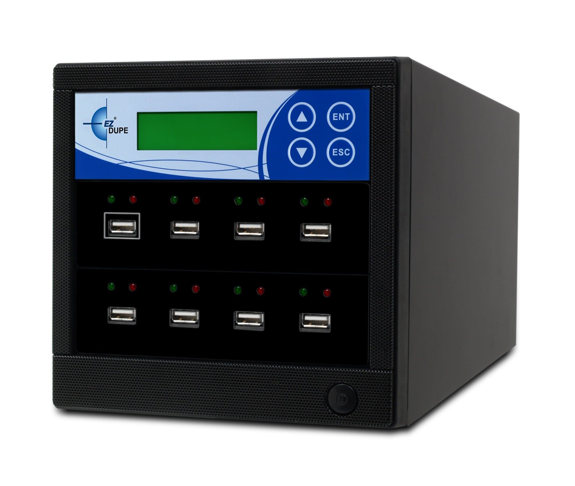 EZ Dupe 1 to 7 USB Duplicator and Tester - USB 2.0/3.0/3.1 Flash Drive Media Memory Copier with DOD Eraser (EZDUSB7T - 3 Year Warranty) 35MB/Sec