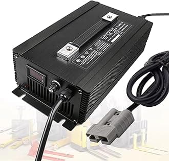 Forklifts Battery Charger 12V/24V/36V/48V/60/72V High-Power Lead-Acid Battery Chargers with 350A Anderson Plug, LCD Display Trickle Charge